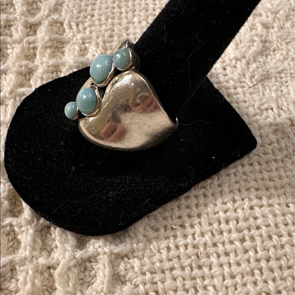 Sterling Silver Larimar Ring - Picture 3 of 8